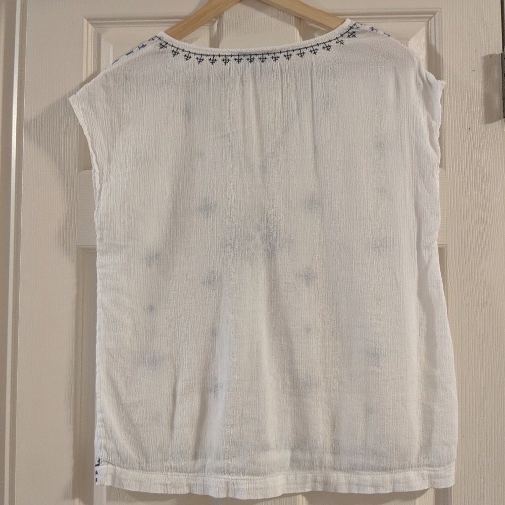 Boho Lucky Brand embroidered blouse - Picture 3 of 3